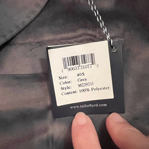 Tailor Byrd velvet sport coat 40 S brand new with tags - Picture 3 of 3